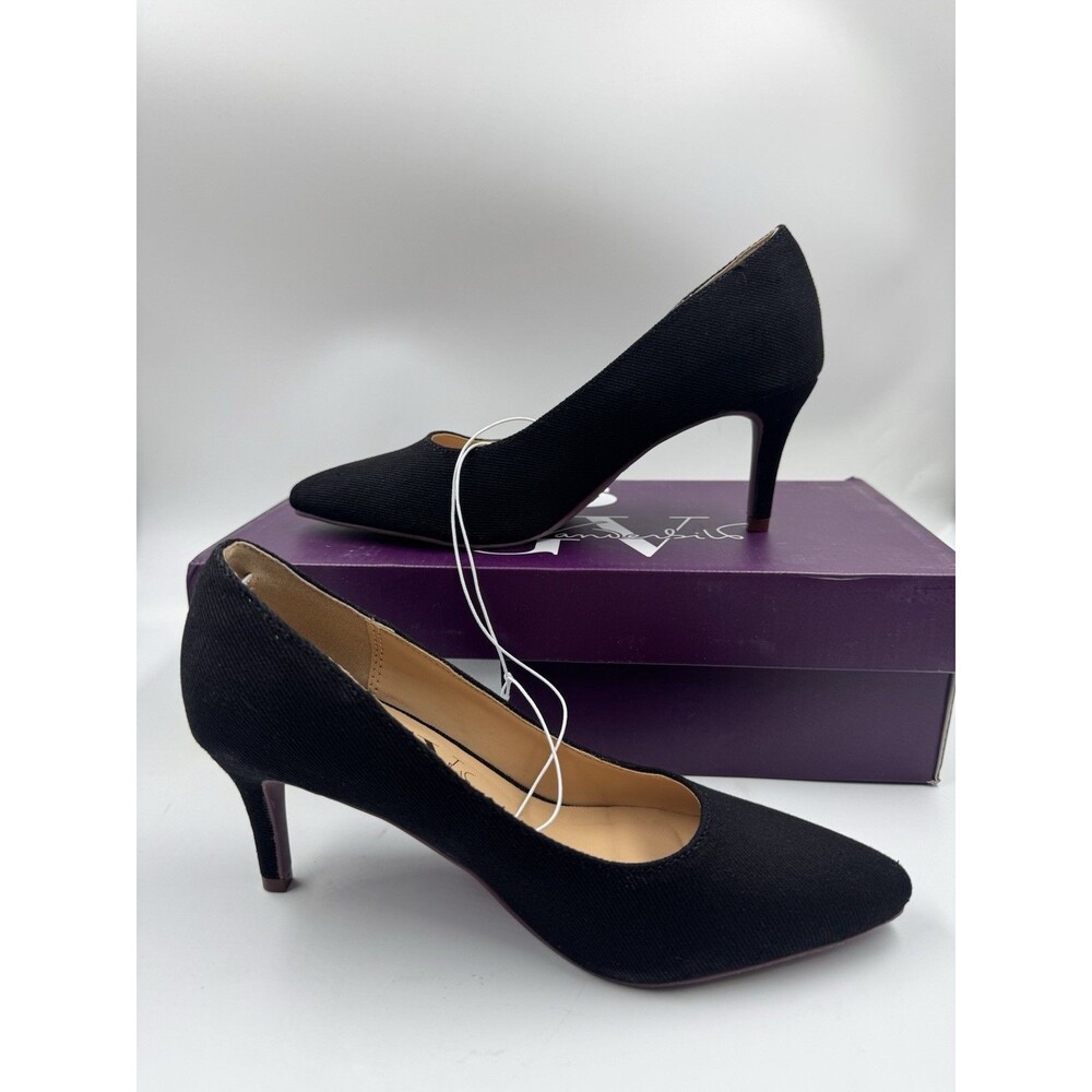 New Gloria Vanderbilt Women's Marilyn Pumps Black Closed Toe Heels Sz 6 Shoes - Picture 5 of 15